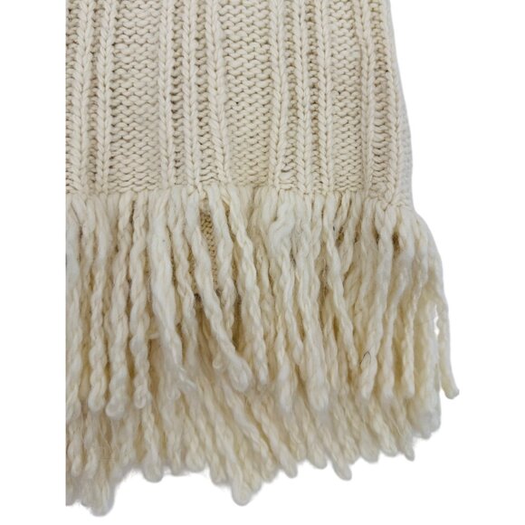 RARE Hollister Fringe Hem Cream Cardigan | Coastal Boho Cottagecore Grandpacore - Picture 11 of 16